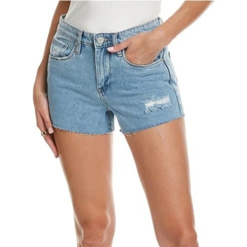 Blank NYC The Barrow Vintage High-Rise Denim Shorts Size 31 Distressed Anthro